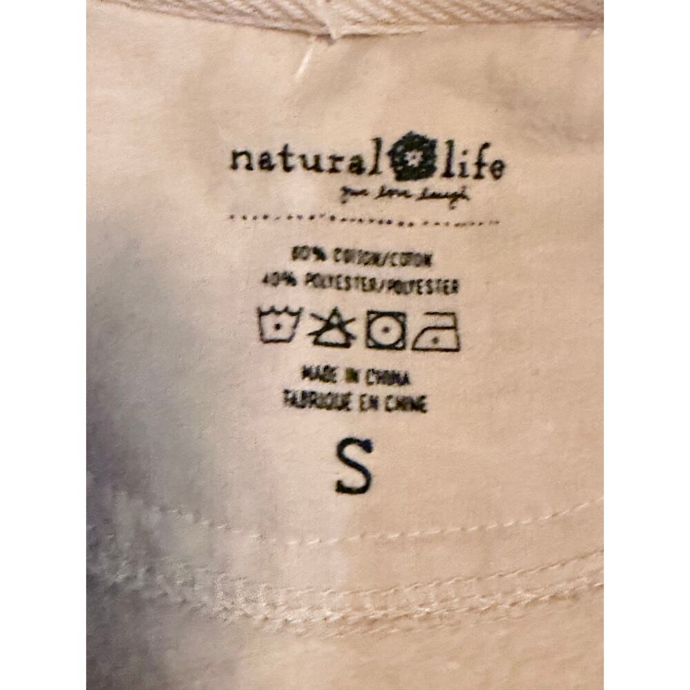 Natural Life Daisy Flower Graphic Sweatshirt Womens S Beige Boho Retro Floral - Picture 4 of 8